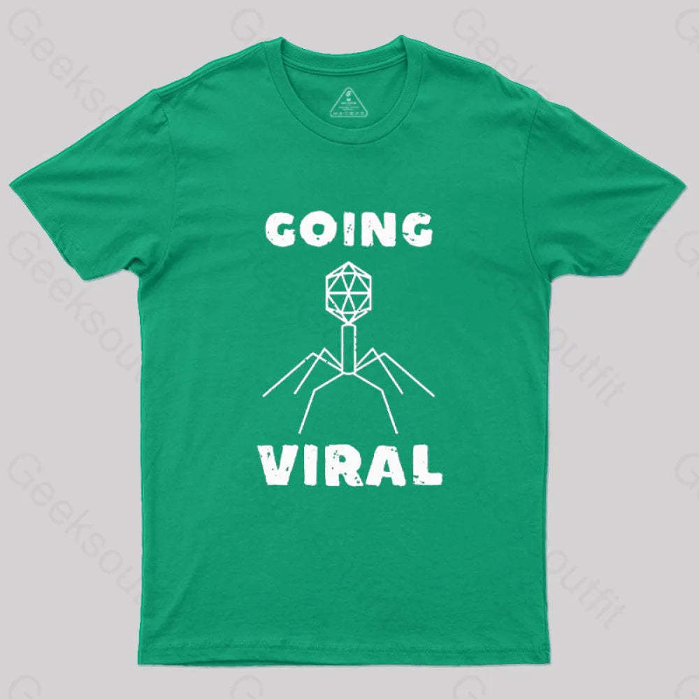 Funny Biology Going Viral T-Shirt Green / S