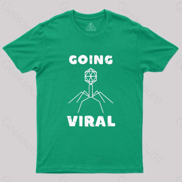 Funny Biology Going Viral T-Shirt Green / S