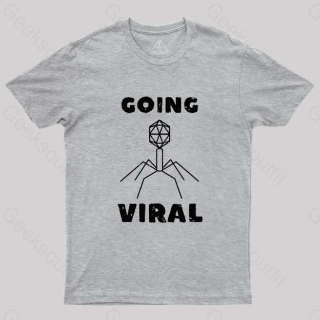 Funny Biology Going Viral T-Shirt Grey / S