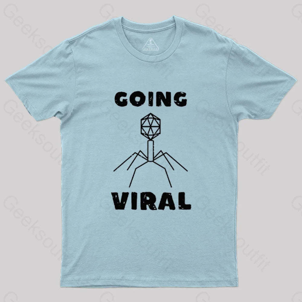 Funny Biology Going Viral T-Shirt Light Blue / S