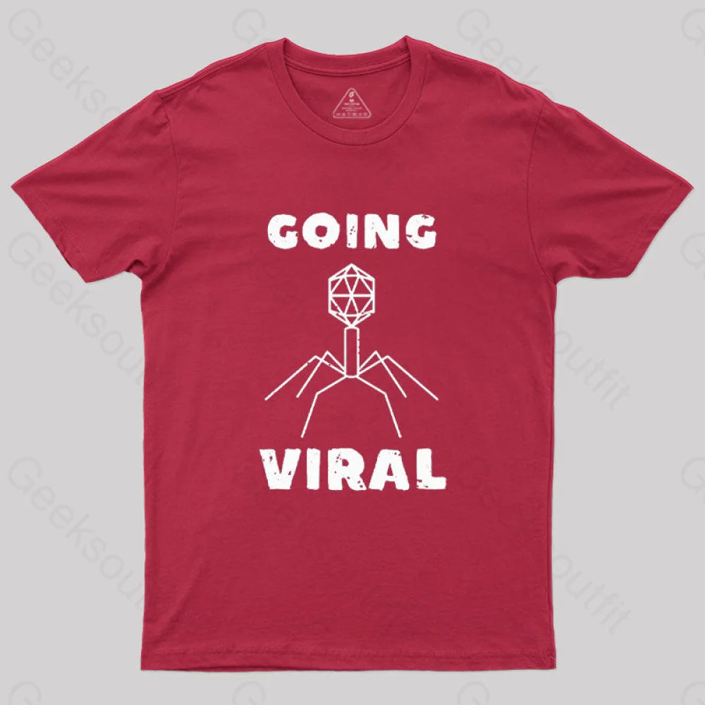 Funny Biology Going Viral T-Shirt Red / S