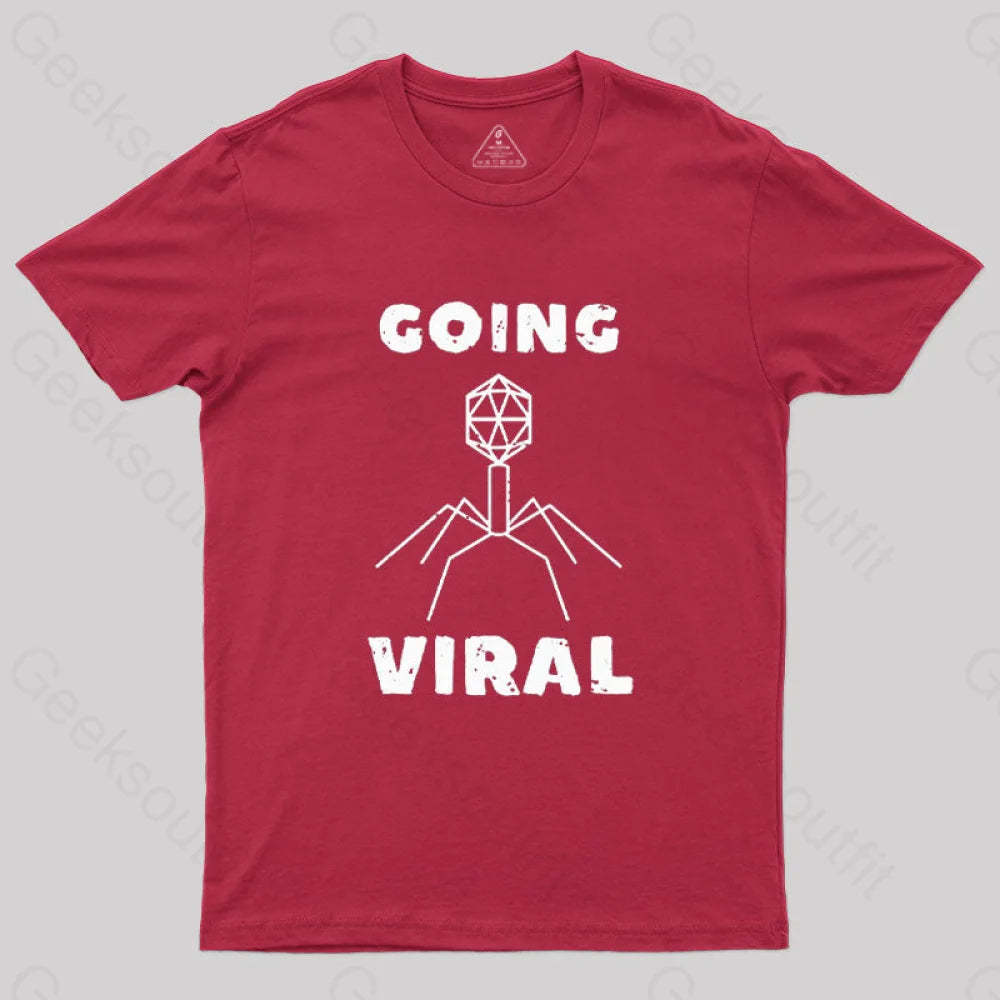 Funny Biology Going Viral T-Shirt Red / S