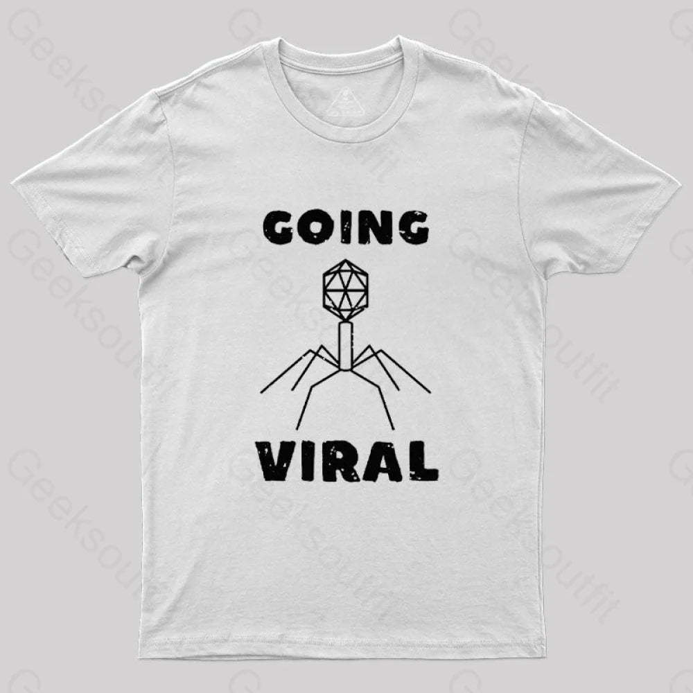 Funny Biology Going Viral T-Shirt White / S