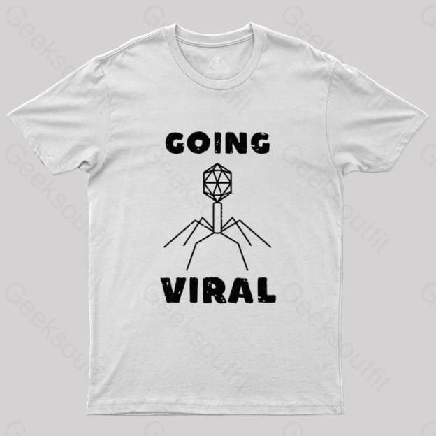 Funny Biology Going Viral T-Shirt White / S