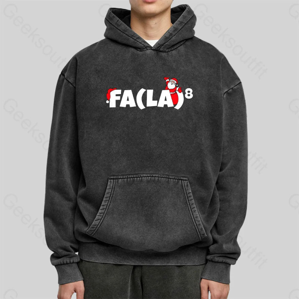 Funny Christmas Math Washed Hoodie
