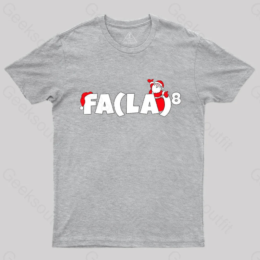 Funny Christmas T-Shirt Grey / S