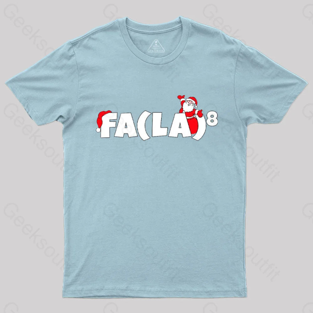 Funny Christmas T-Shirt Light Blue / S