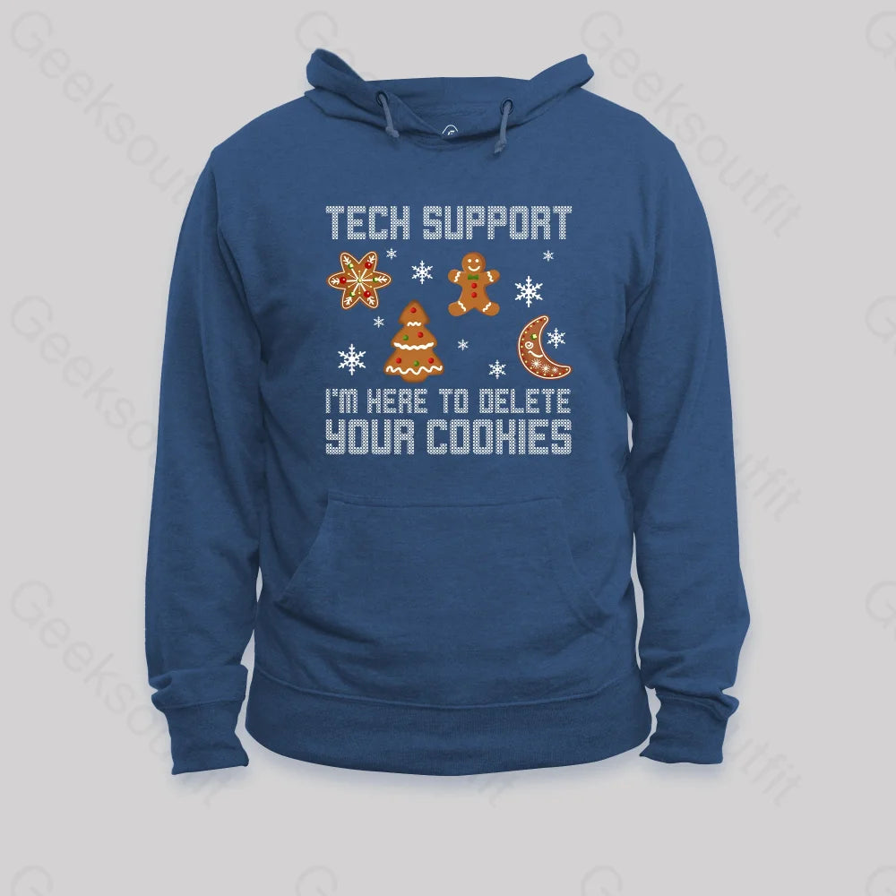 Funny Christmas Tech Support Computer Programmer Hoodie Dark Blue / S