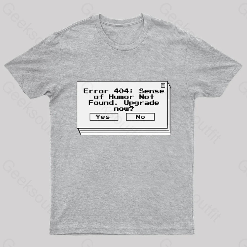 Funny Coding Computer Humor Nerd T-Shirt Grey / S