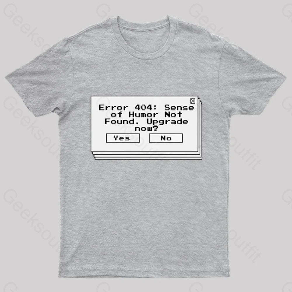Funny Coding Computer Humor Nerd T-Shirt Grey / S