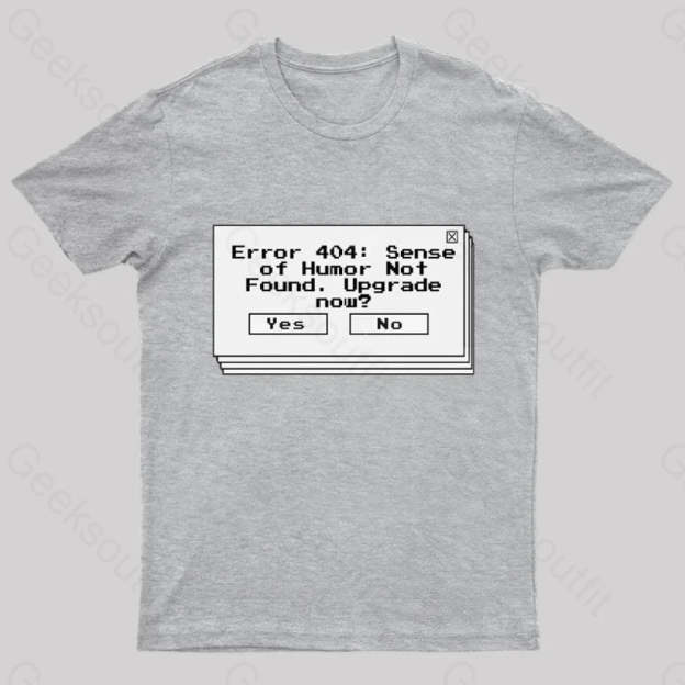 Funny Coding Computer Humor Nerd T-Shirt Grey / S