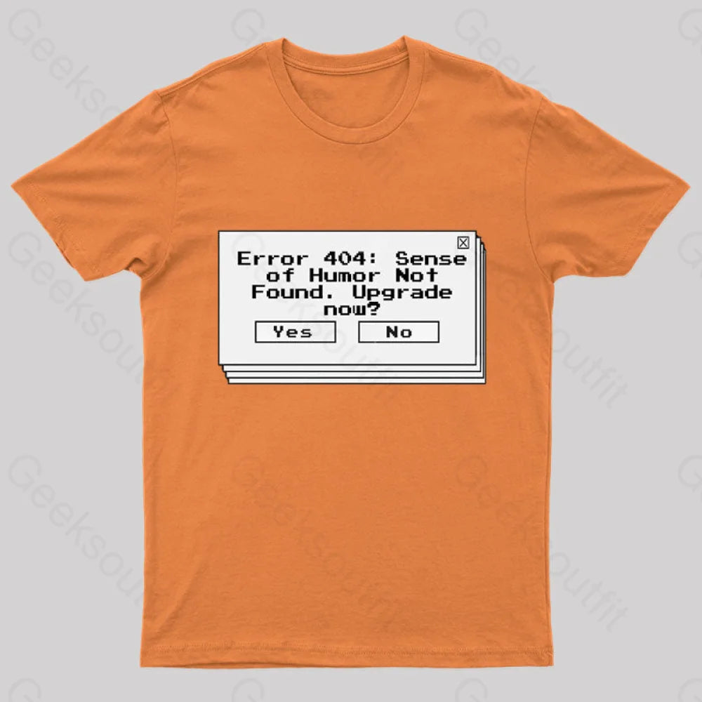 Funny Coding Computer Humor Nerd T-Shirt Orange / S