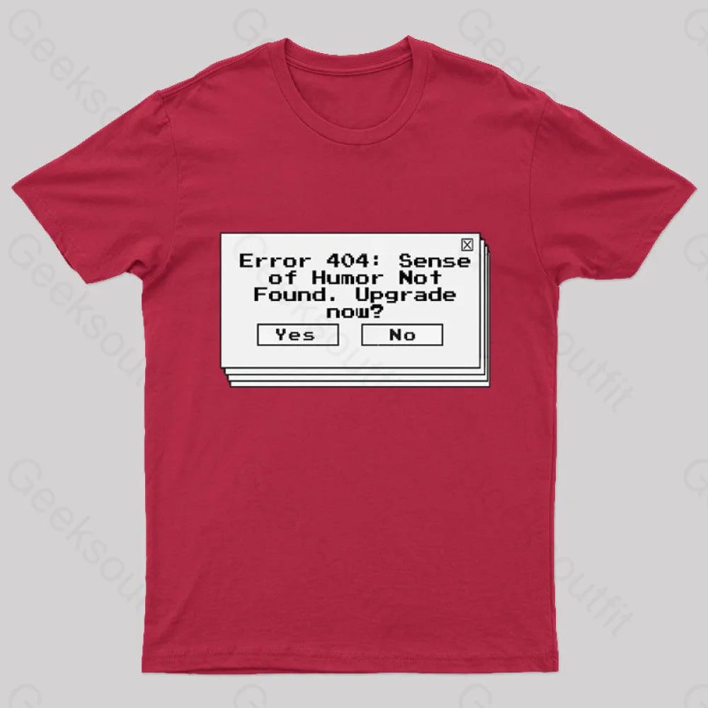Funny Coding Computer Humor Nerd T-Shirt Red / S