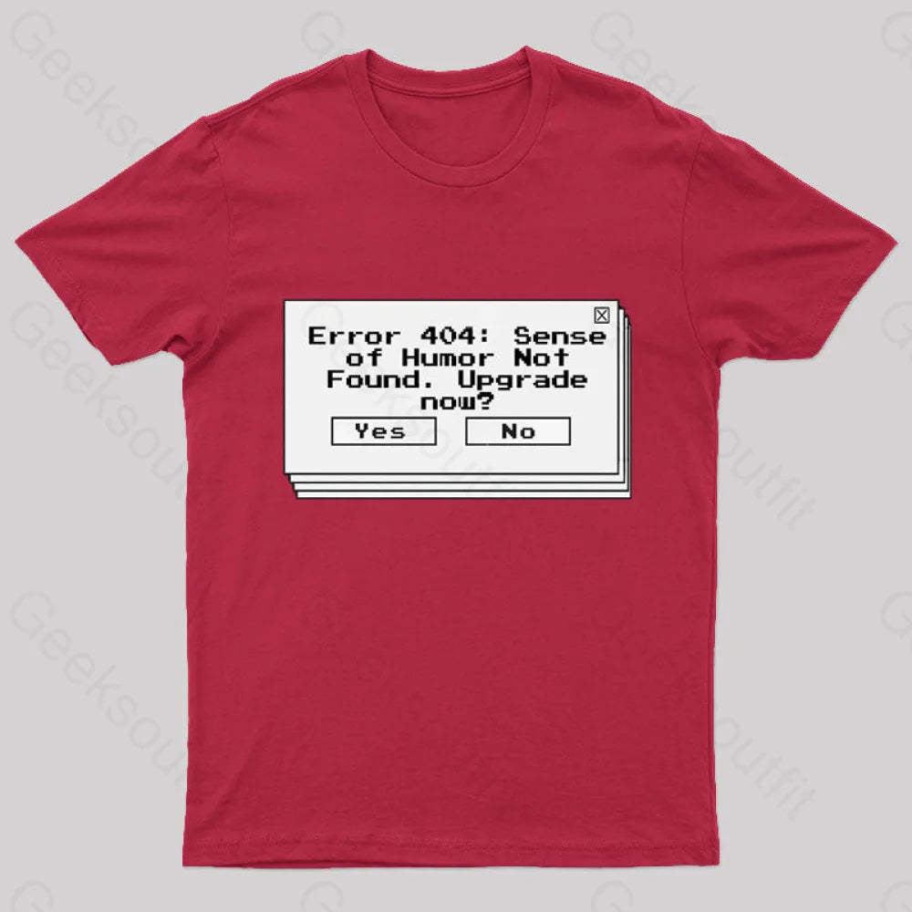 Funny Coding Computer Humor Nerd T-Shirt Red / S