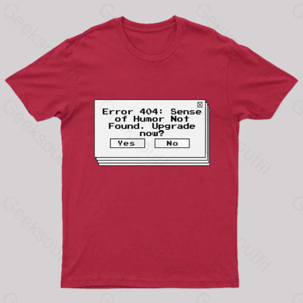 Funny Coding Computer Humor Nerd T-Shirt Red / S