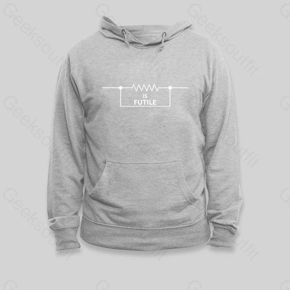 Funny Engineer Resistor Hoodie Grey / S