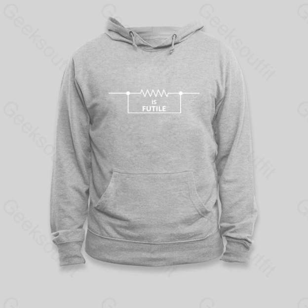 Funny Engineer Resistor Hoodie Grey / S