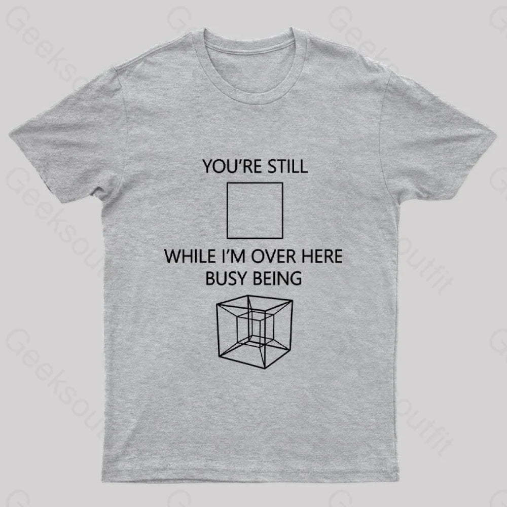 Funny Math Science Graphic Geek T-Shirt Grey / S