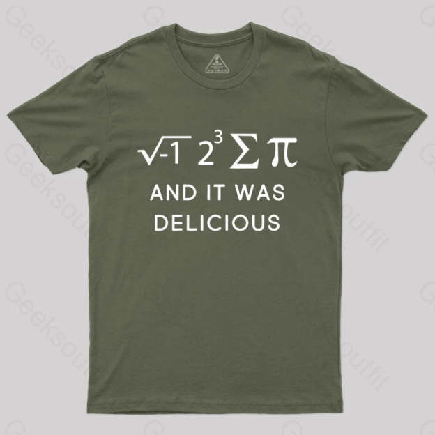 Funny Math T-Shirt Army Green / S