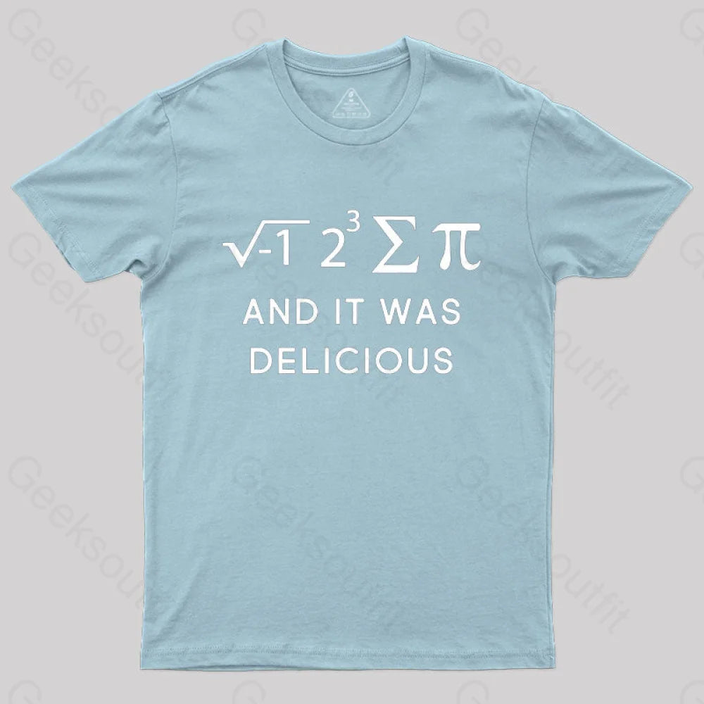 Funny Math T-Shirt Light Blue / S