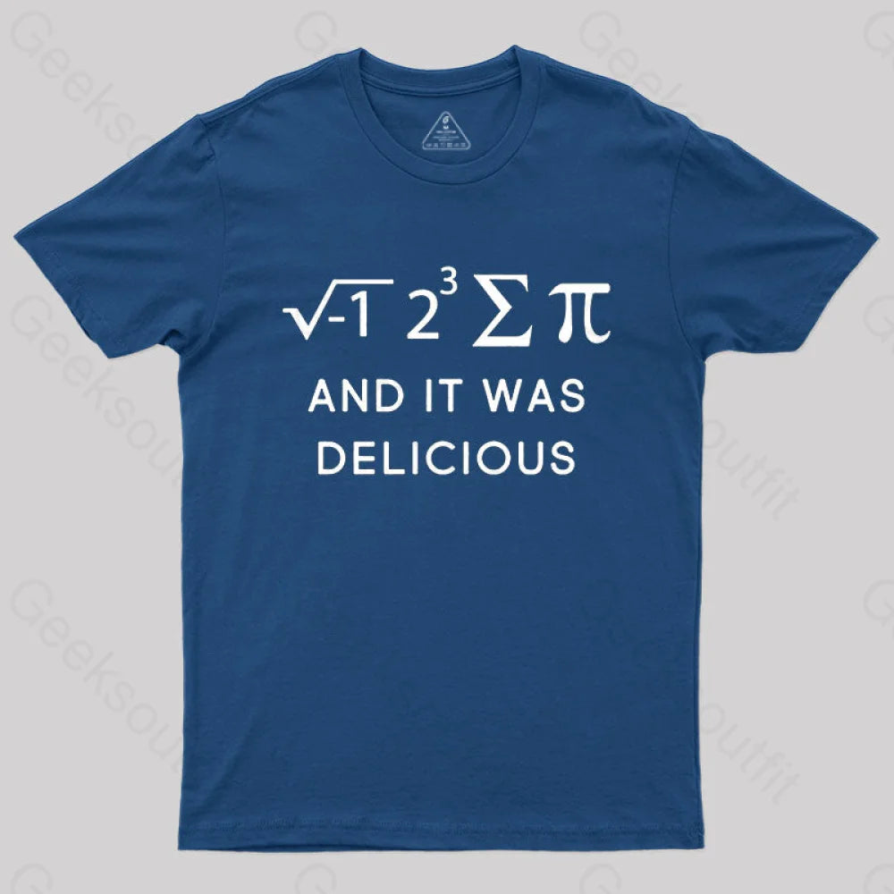 Funny Math T-Shirt Navy / S