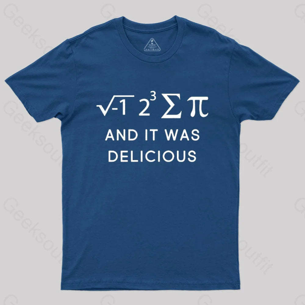 Funny Math T-Shirt Navy / S