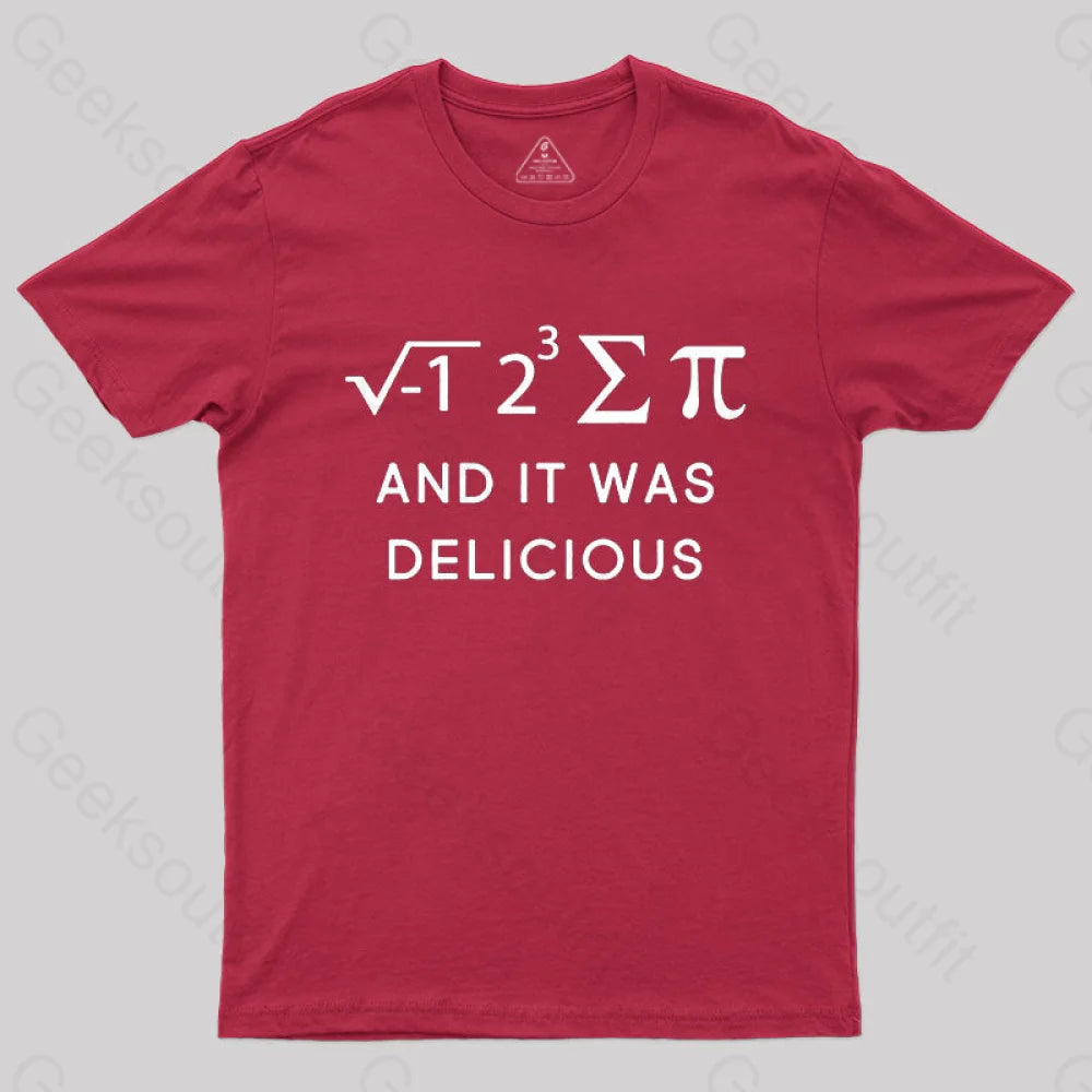 Funny Math T-Shirt Red / S