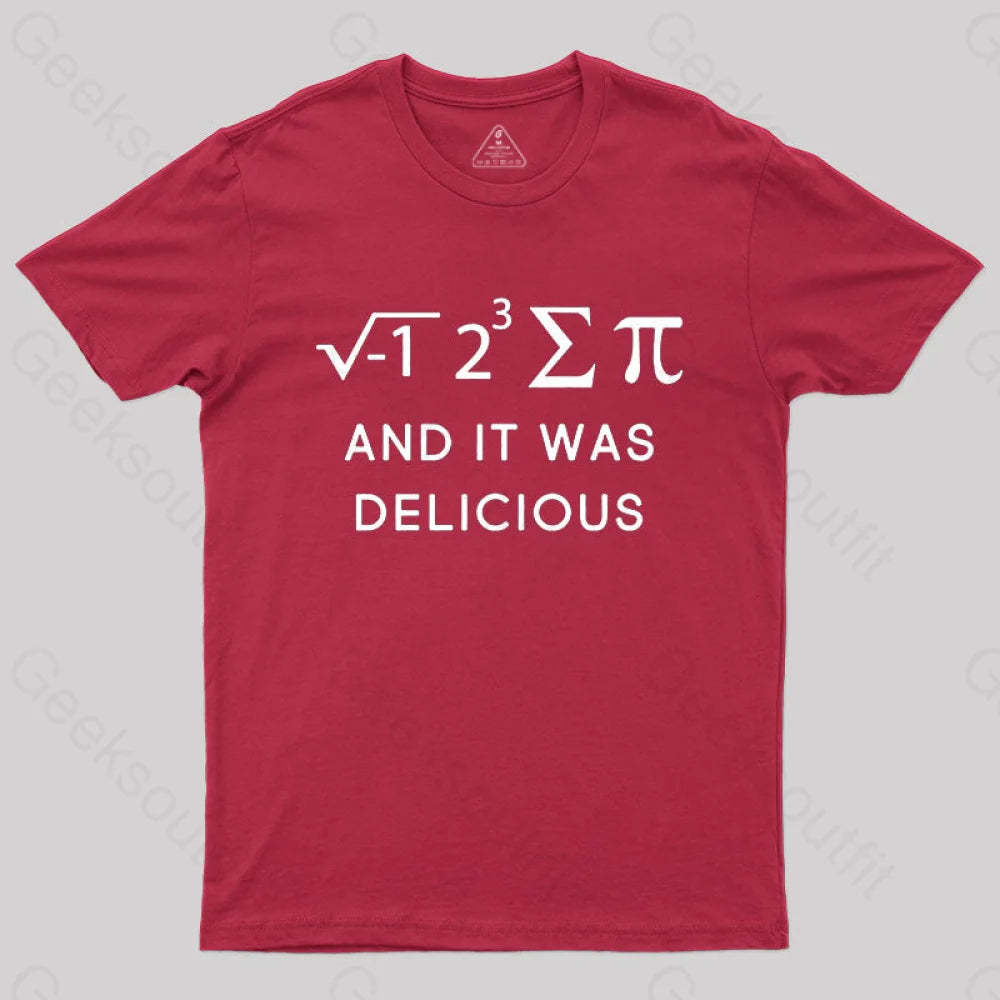 Funny Math T-Shirt Red / S
