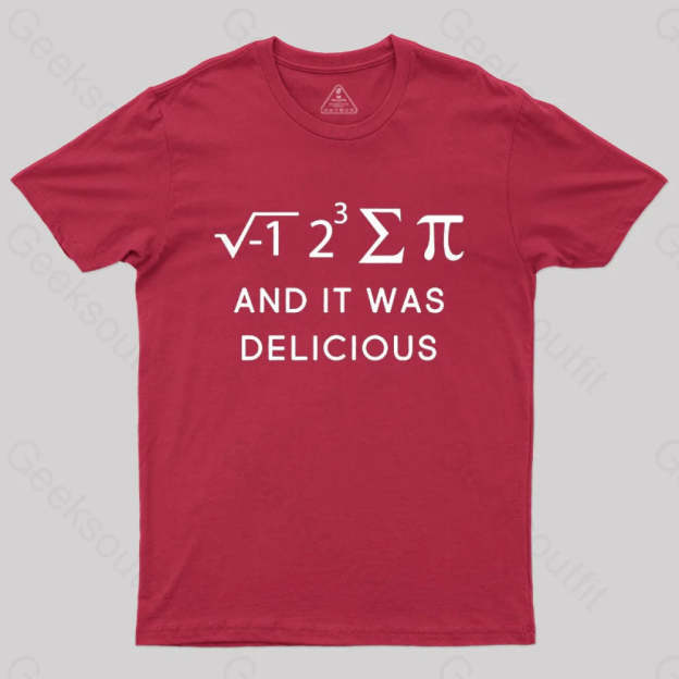 Funny Math T-Shirt Red / S