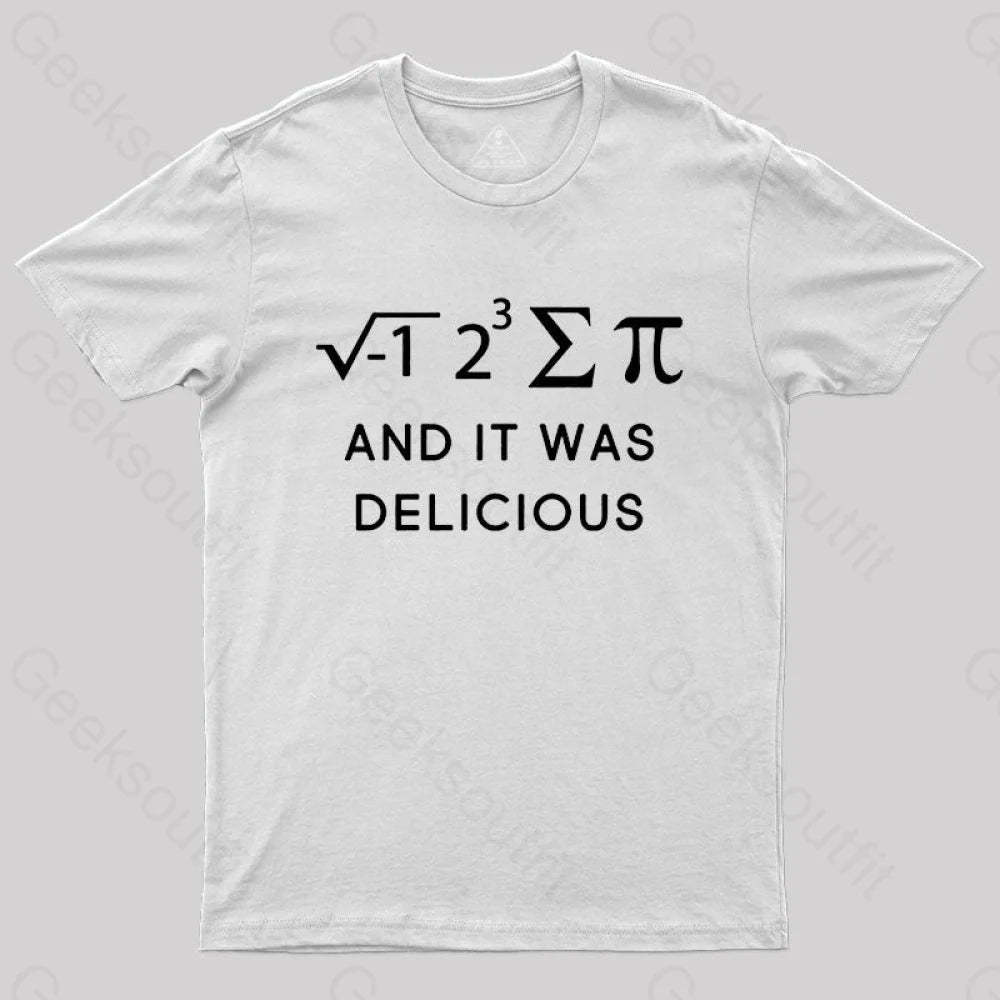Funny Math T-Shirt White / S