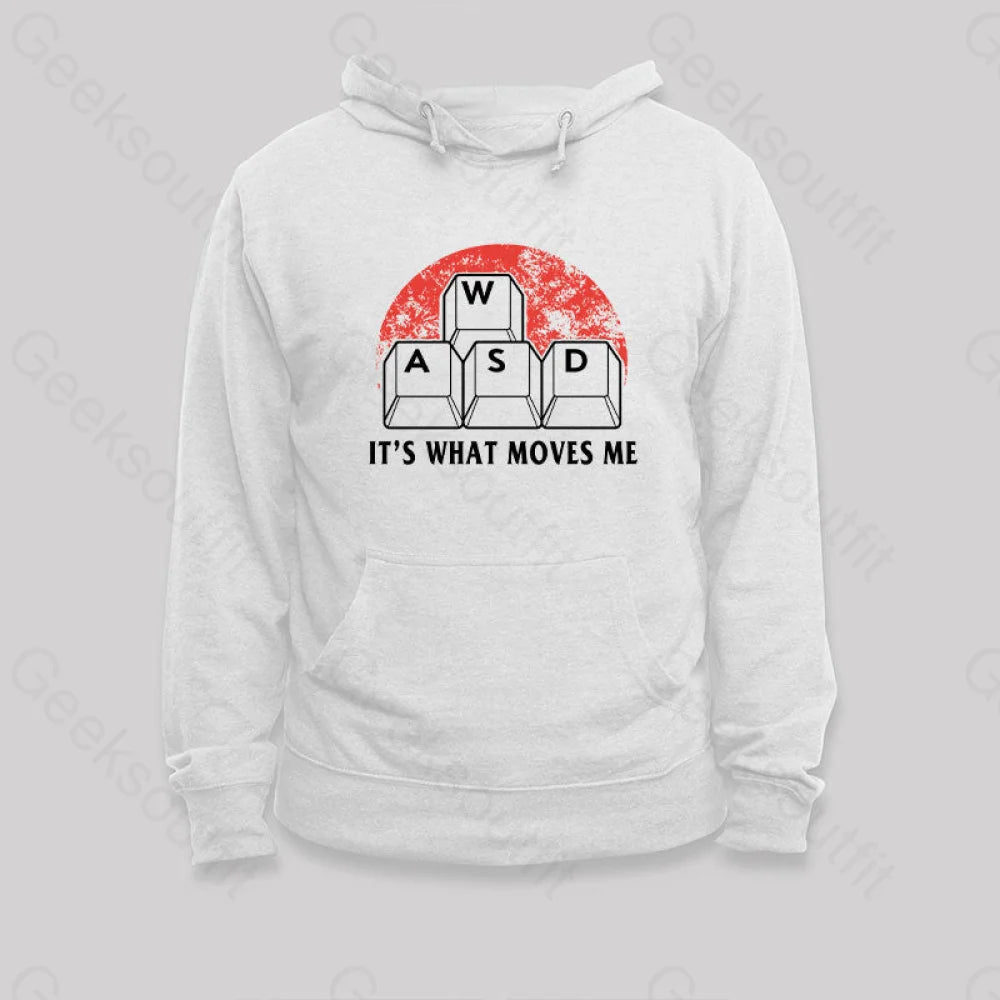 Funny Pc Gamer Computer Nerd Hoodie White / S