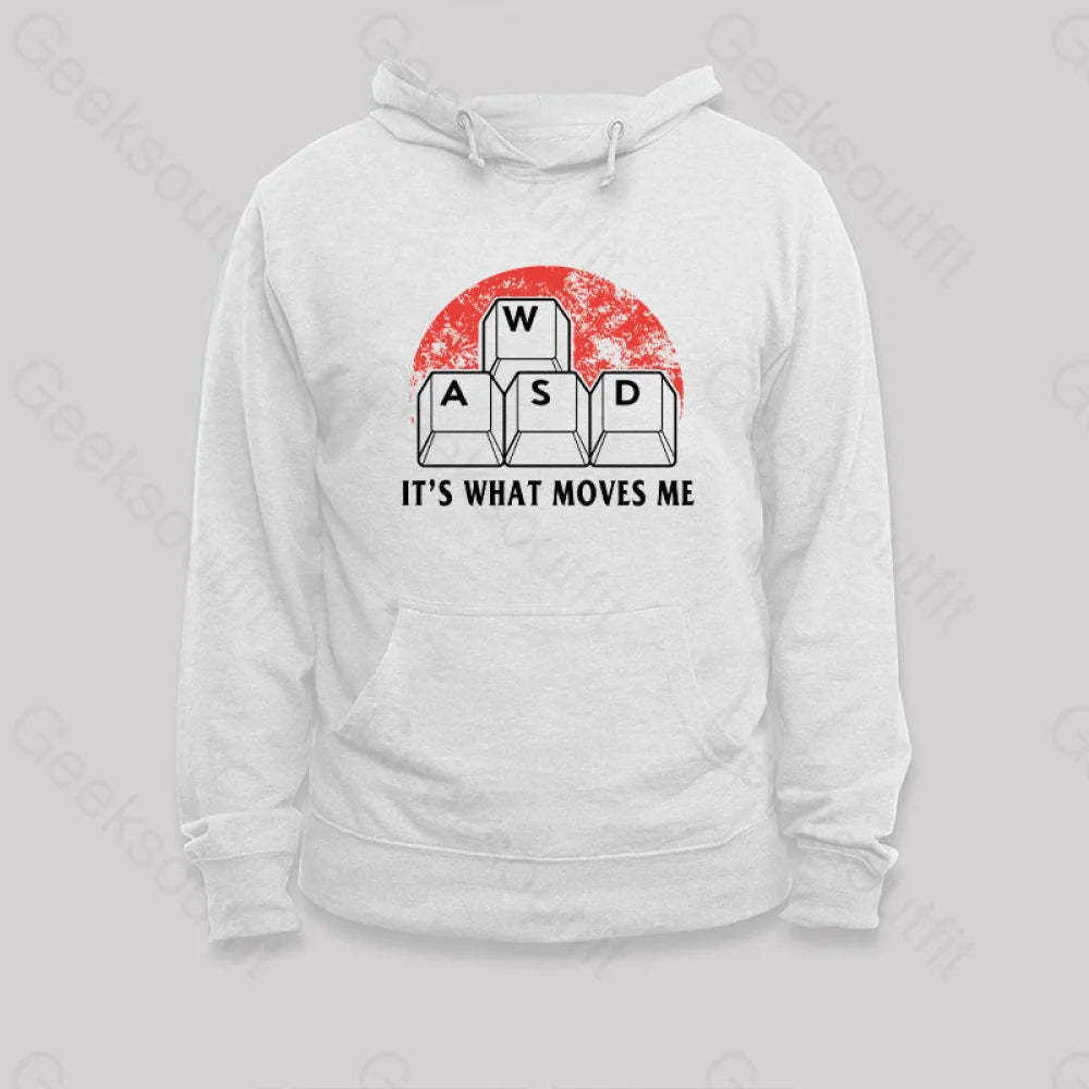 Funny Pc Gamer Computer Nerd Hoodie White / S