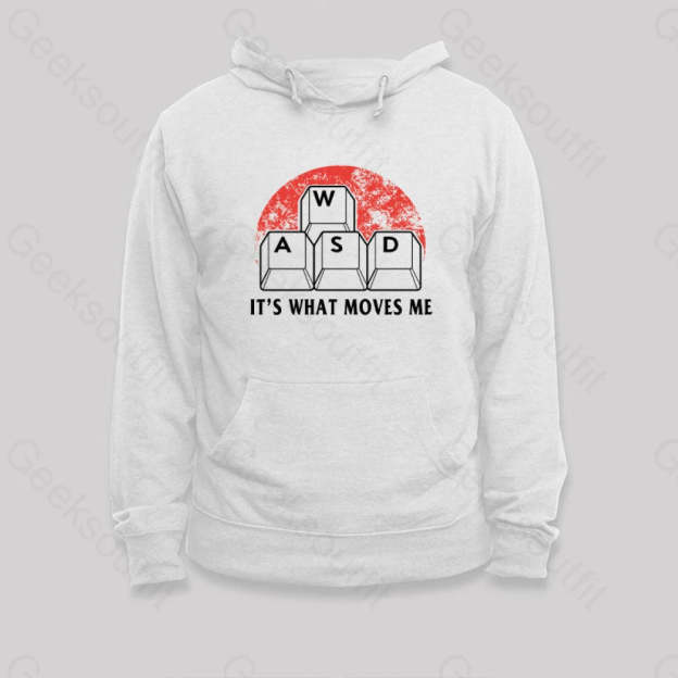 Funny Pc Gamer Computer Nerd Hoodie White / S