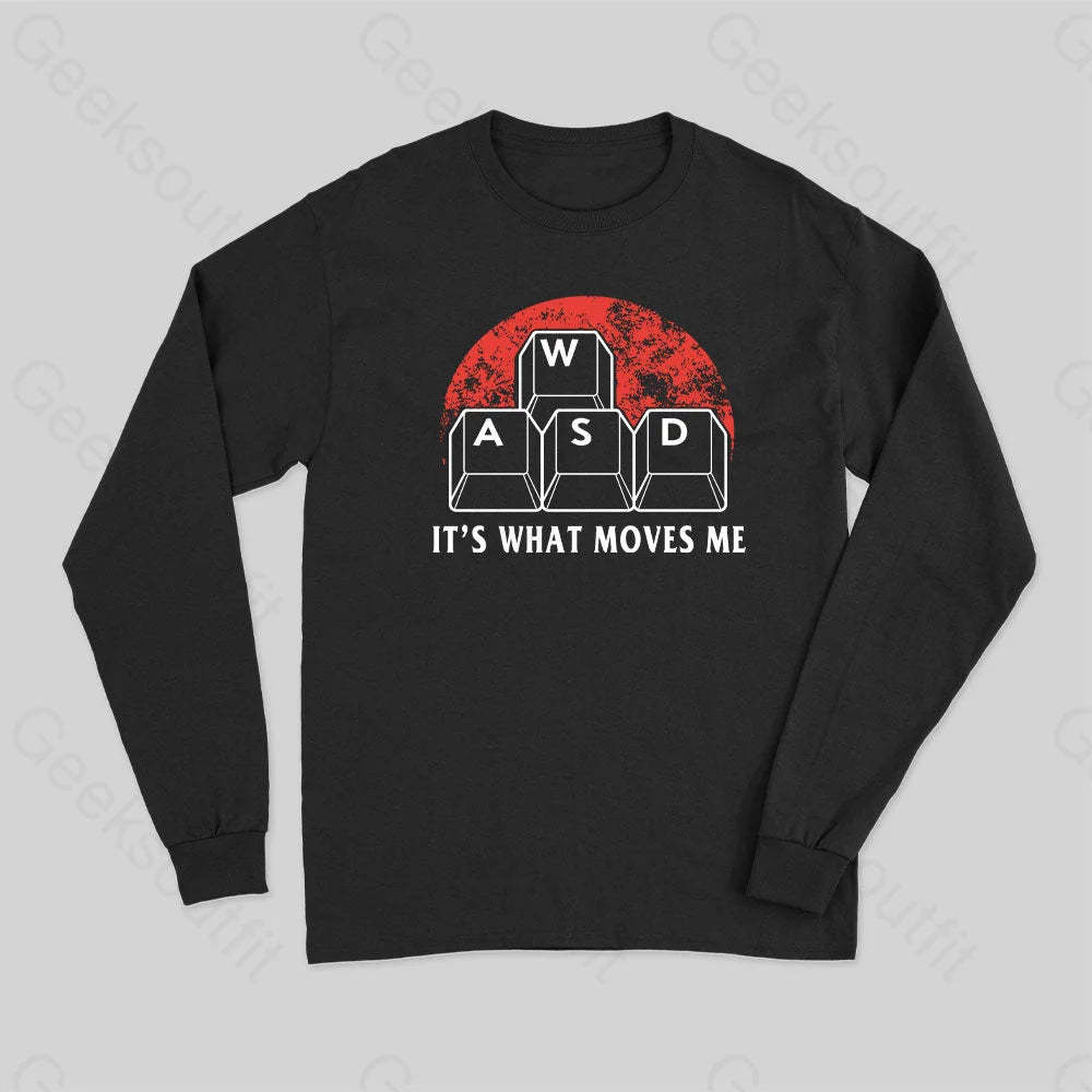 Funny Pc Gamer Computer Nerd Long Sleeve T-Shirt Black / S