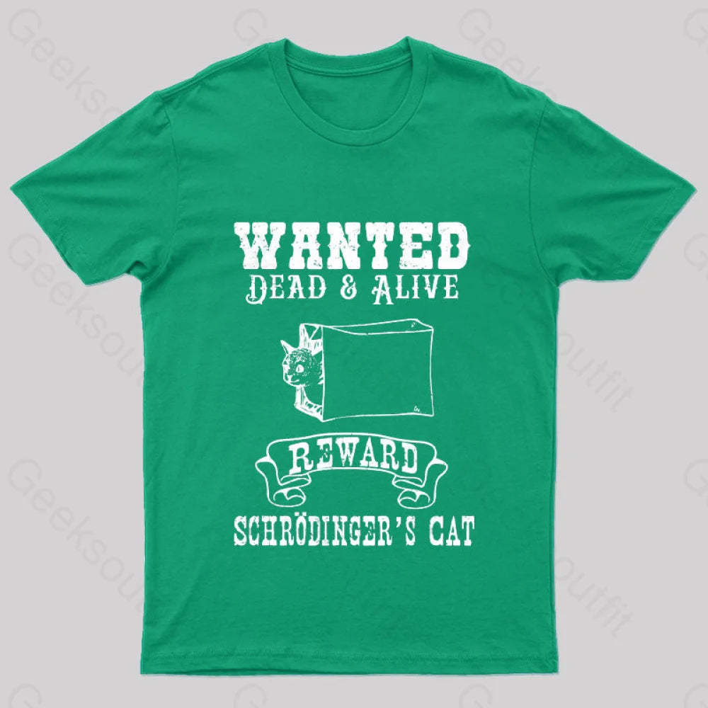 Funny Physics Quantum Mechanics Science Joke Nerd T-Shirt Green / S