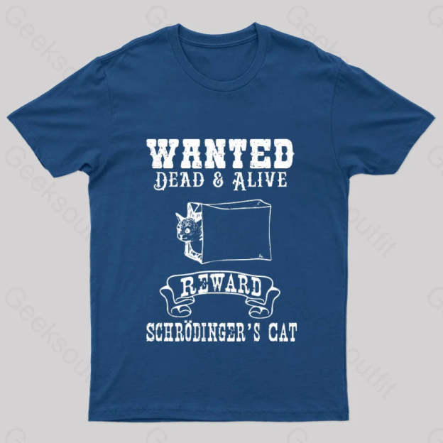 Funny Physics Quantum Mechanics Science Joke Nerd T-Shirt Navy / S