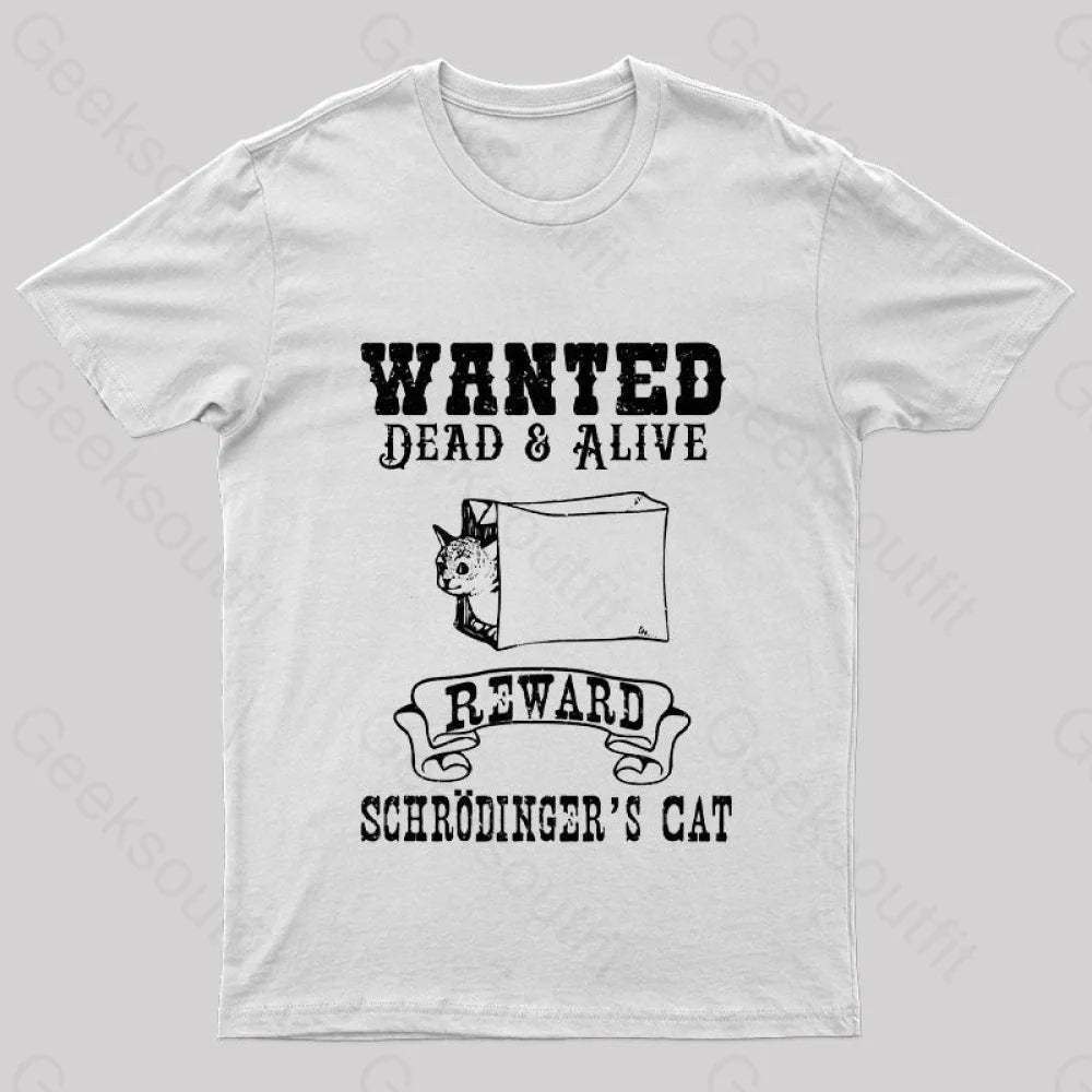 Funny Physics Quantum Mechanics Science Joke Nerd T-Shirt White / S