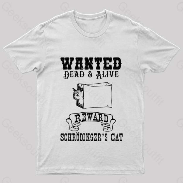 Funny Physics Quantum Mechanics Science Joke Nerd T-Shirt White / S