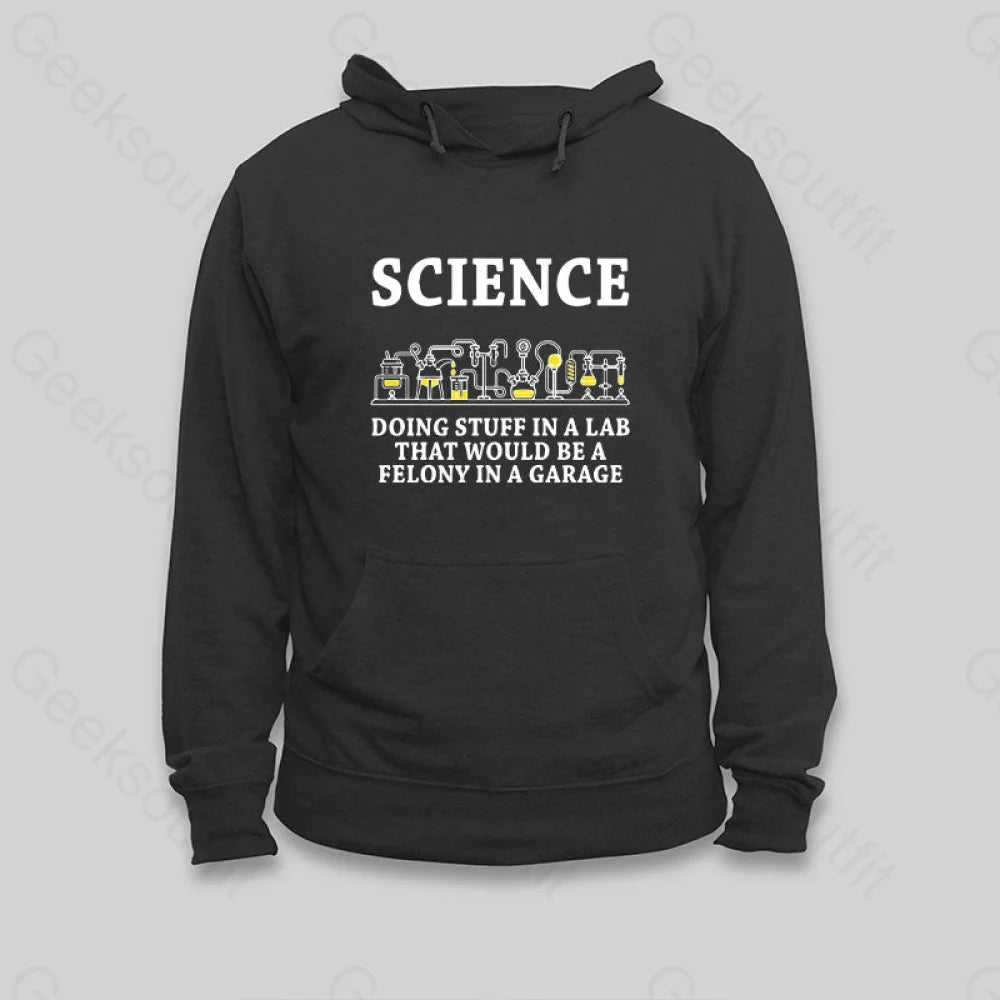 Funny Science Definition Hoodie Black / S