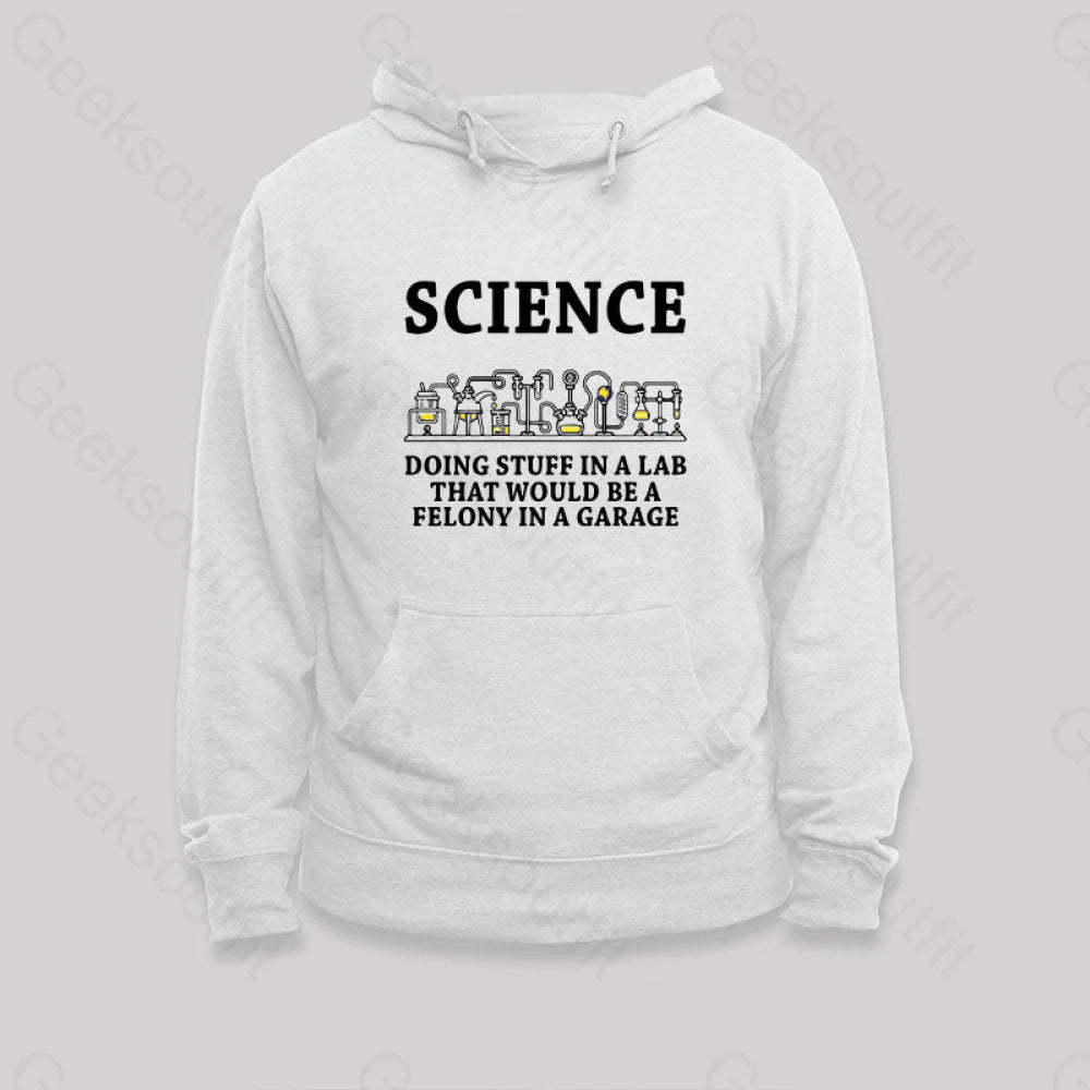 Funny Science Definition Hoodie White / S
