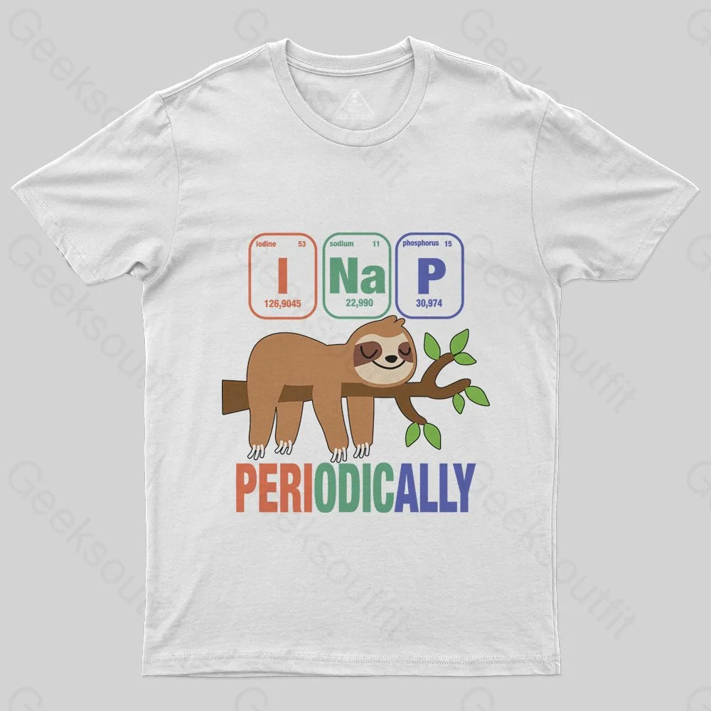 Funny Science Sloth i Nap Periodic Sloths T-Shirt - Geeksoutfit