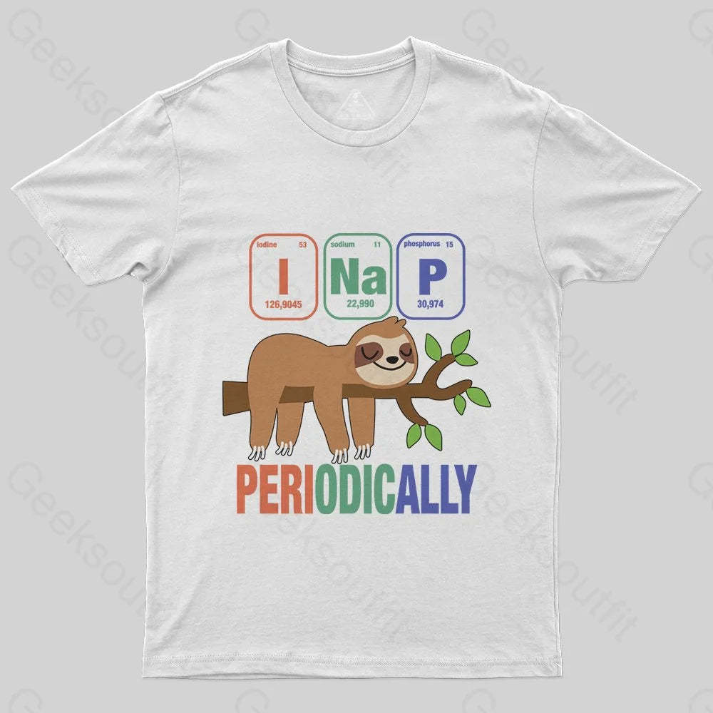 Funny Science Sloth i Nap Periodic Sloths T-Shirt - Geeksoutfit