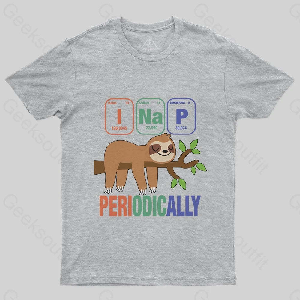 Funny Science Sloth i Nap Periodic Sloths T-Shirt - Geeksoutfit