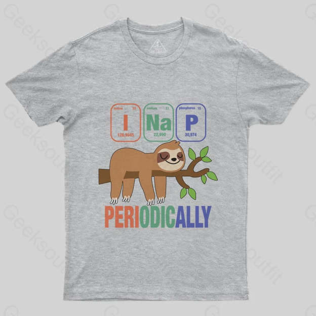 Funny Science Sloth i Nap Periodic Sloths T-Shirt - Geeksoutfit