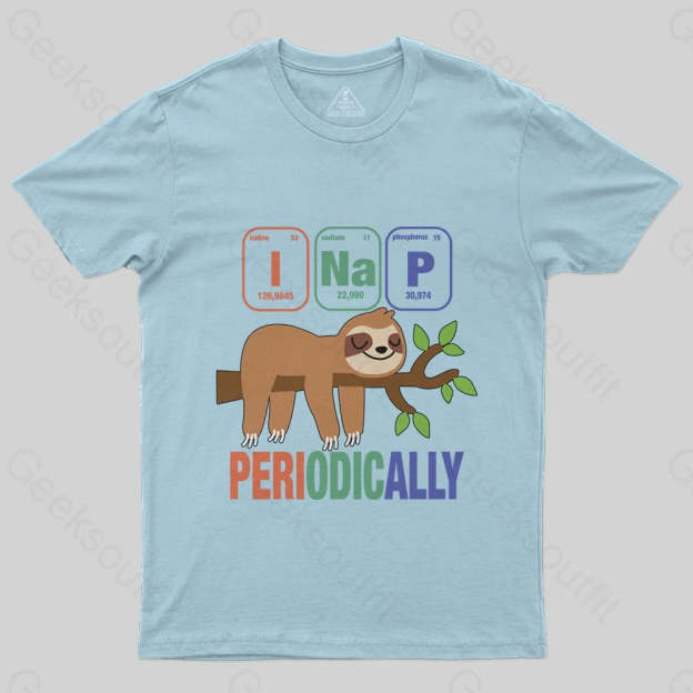 Funny Science Sloth i Nap Periodic Sloths T-Shirt - Geeksoutfit
