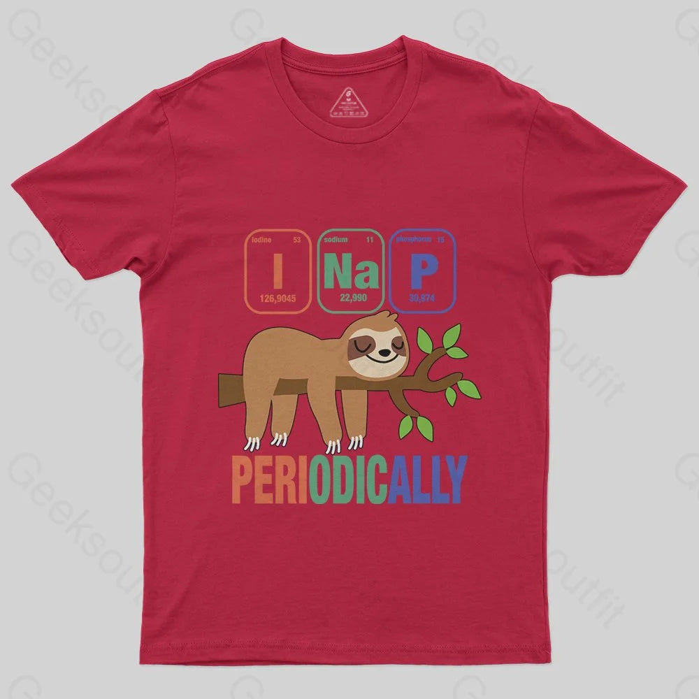 Funny Science Sloth i Nap Periodic Sloths T-Shirt - Geeksoutfit