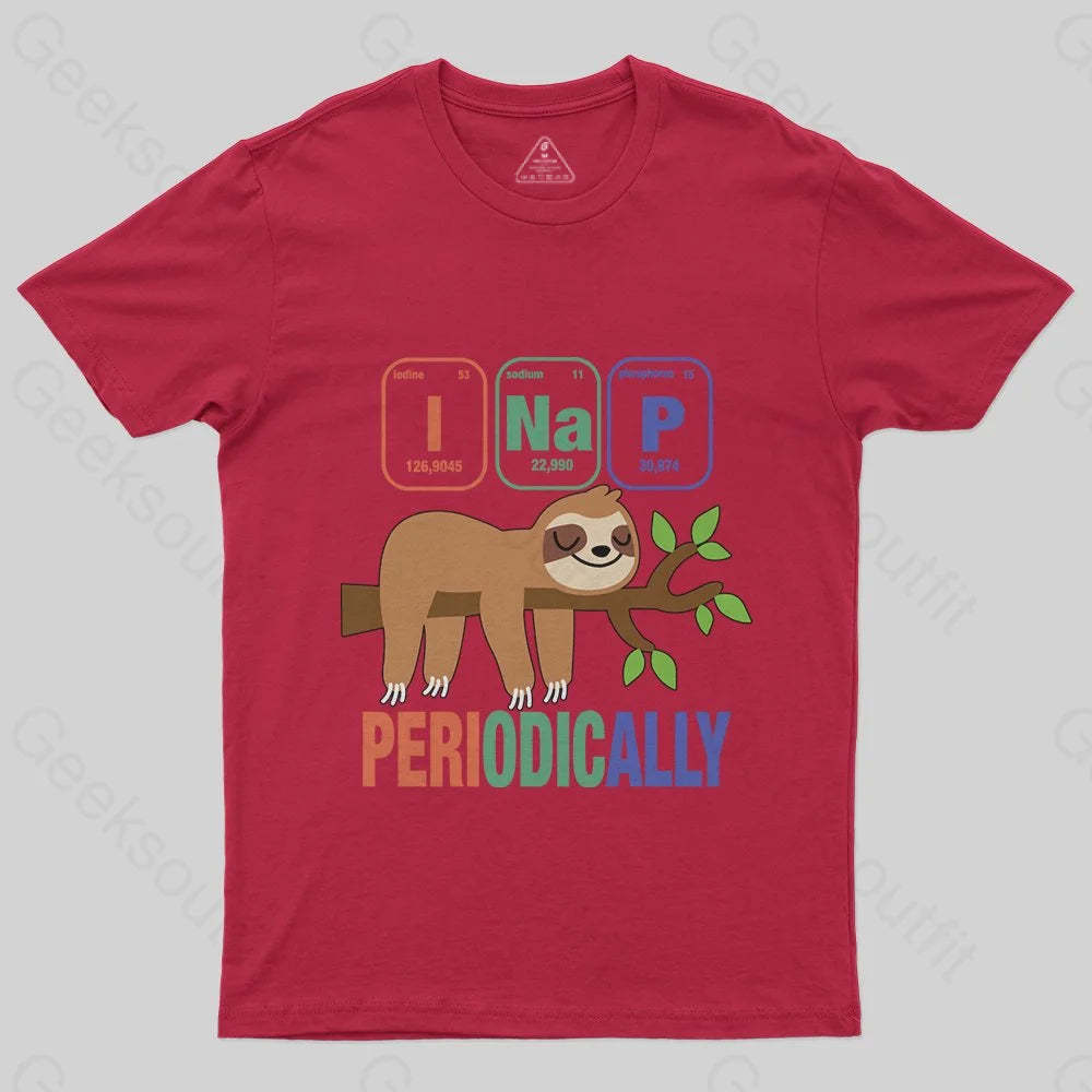 Funny Science Sloth i Nap Periodic Sloths T-Shirt - Geeksoutfit
