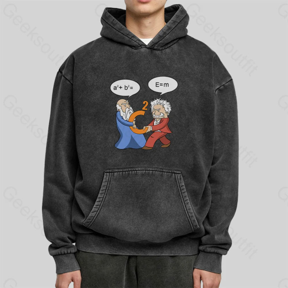 Funny Scientist Washed Hoodie
