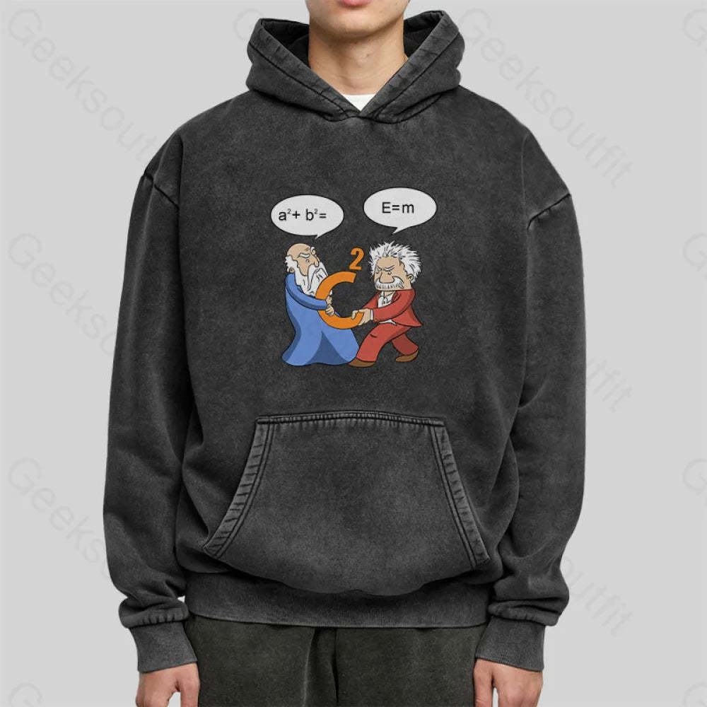 Funny Scientist Washed Hoodie