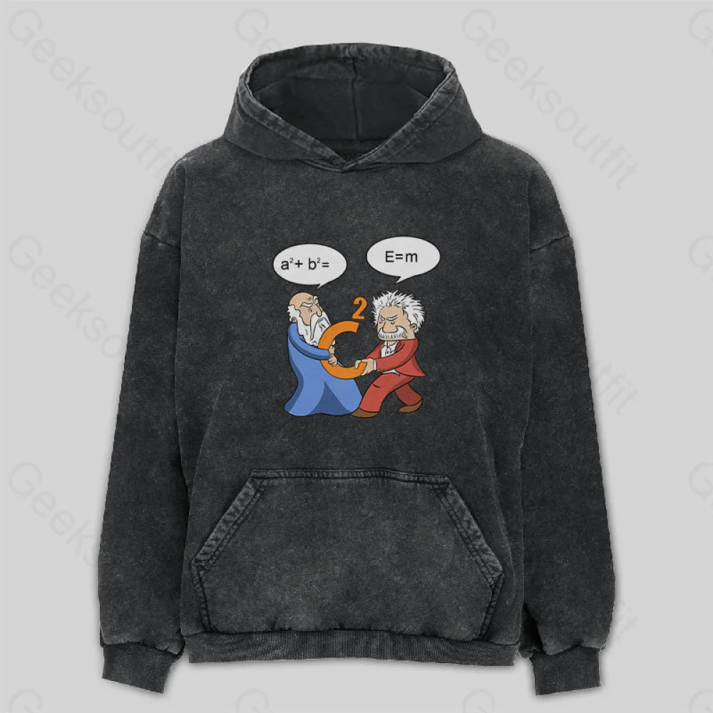 Funny Scientist Washed Hoodie M